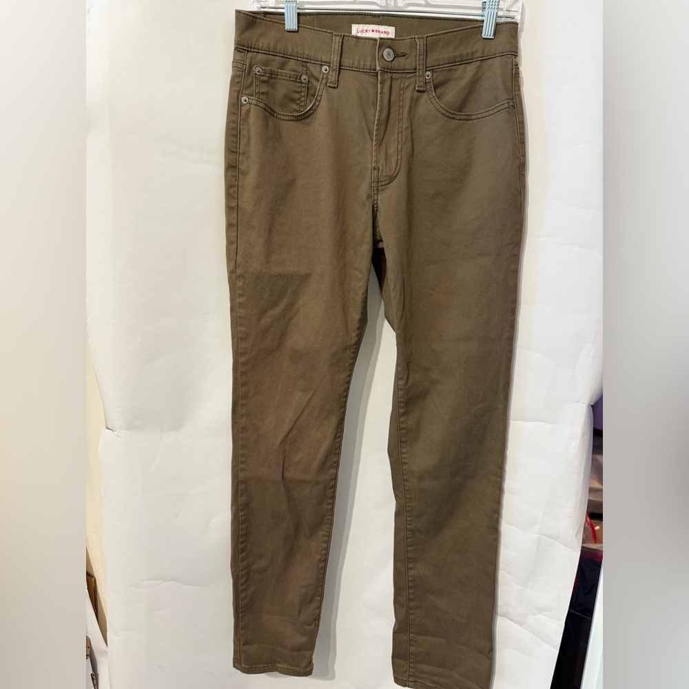 Lucky Brand 121 slim straight brown pant